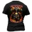 Men's Skull Motorcycle Road Trip Casual Short Sleeve Round Neck T-Shirt