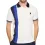 Men's Summer Vertical Stripe Contrast Color Polo Shirt