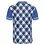 Men's Blue Argyle Pattern Your Hole Is My Goal Golf Polo Shirt Casual Sports Lapel T-Shirt