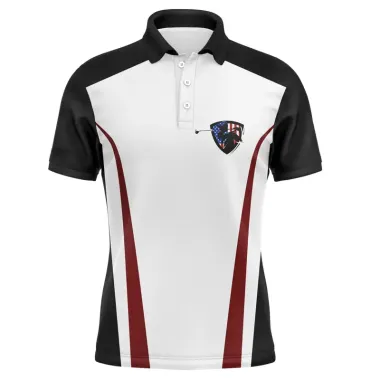 Men's Golf Polo Shirt American Casual Sports Lapel T-Shirt