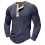 Men's Long-sleeved T-shirt Outdoor Base Layer Henley Shirt