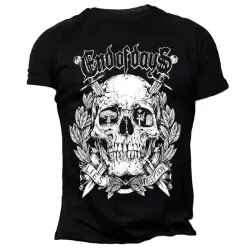 Mexican Chicano Skull Tattoo Graphic T-shirt