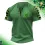 Men's T-Shirt Henley St. Patrick's Day Shamrock Vintage Short Sleeve Summer Daily Tops