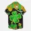 Men's St. Patrick's Day Shamrock Hawaiian Summer Vacation Short Sleeve Shirt