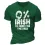 Men's Irish I'm Here For The Beer Lover Green St. Patrick's Day Daily Casual Short Sleeve Crew Neck T-Shirt