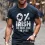 Men's Irish I'm Here For The Beer Lover Green St. Patrick's Day Daily Casual Short Sleeve Crew Neck T-Shirt