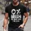 Men's Irish I'm Here For The Beer Lover Green St. Patrick's Day Daily Casual Short Sleeve Crew Neck T-Shirt