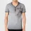 Men's Retro Distressed Weather Print Short Sleeve V-Neck T-Shirt