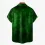 Men's St. Patrick's Day Shamrock Irish Hawaiian Summer Vacation Short Sleeve Shirt