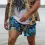 Men's Board Shorts Flower Summer Daily Surf Shorts Swim Trunks