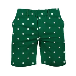 Men\'s St. Patrick\'s Day Shamrock Print Festival Casual Shorts