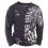 Men's Retro Langarmshirt Print Long Sleeve Crew Neck T-Shirt