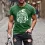 Men's The Leprechauns Made Me Do It St. Patrick's Day Shamrock Lucky You Print Daily Short Sleeve Crew Neck T-Shirt