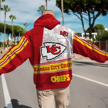 Oversized Men's Kansas City Chiefs NFL Super Bowl Hoodie