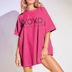 Women\'s Oversized T-Shirt XO Original Love Letters