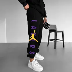 Men\'s Street Style Basketball Print Sweatpants