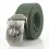 Alloy Skull Snap Canvas Tactical Belt