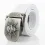 Alloy Skull Snap Canvas Tactical Belt