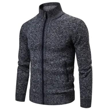 Men's outdoor breathable knitted sweater jacket