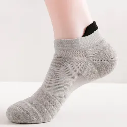 Professional sports socks men low cut terry running socks