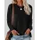 Round Neck Long Sleeve Casual Loose Ladies T-Shirt