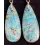 1Pair Bohemian Natural Stone Water Drop Earrings