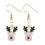 1Pair Christmas Reindeer Shaped Hook Earrings