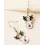 1Pair Christmas Reindeer Shaped Hook Earrings