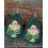 1Pair Christmas Santa Clause Waterdrop Hook Earrings