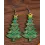 1Pair Christmas Tree Shaped Dangle Hook Earrings