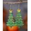 1Pair Christmas Tree Shaped Dangle Hook Earrings