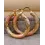 1Pair Colorblock Vintage Hoop Earrings