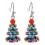 1Pair Crystal Christmas Tree Drop Earrings