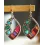 1Pair Crystal Stone Braided Hollow Waterdrop Dangle Earrings