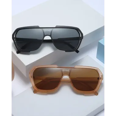 1Pair Flat Top Tinted Pilot Sunglasses