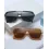 1Pair Flat Top Tinted Pilot Sunglasses