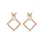 1Pair Geometric Pattern Earrings