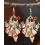 1Pair Halloween Gift Flower Print Funny Ghost Dangle Hook Earrings