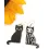 1Pair Halloween Skeleton Cat Wooden Drop Earrings