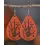 1Pair Halloween Skeleton Slogan Waterdrop Earrings