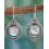 1Pair Hollow Out Moon Stone Hook Drop Earrings