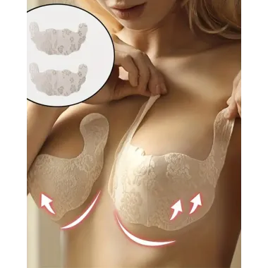 1Pair Lace Strapless Disposable Invisible Lifting Anti-Slip Stick-On Nipple Pasties