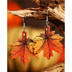 1Pair Maple Leaf Drop Earrings