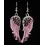 1Pair Rhinestone Angel Wings Dangle Earrings Fine Jewelry