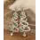 1Pair Rhinestone Hollow Christmas Tree Dangle Earrings