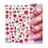 1Sheet Valentine's Day Red Lip Nail Stickers Sexy Lady Nail Decal