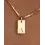 1pc Alphabet Letter Engraved Pendent Necklace