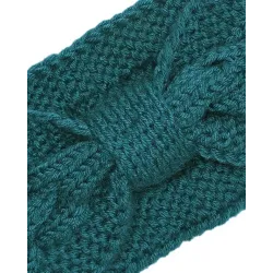 1pc Bowknot Design Knit Wide Headband