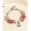 1pc Christmas Tree Berry Santa Clause Snowflake Beaded Gift Bracelet