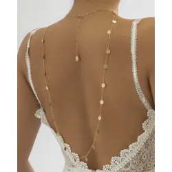 1pc Disc Tassel Back Beach Bridal Body Chain